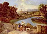 Nicolas Poussin, Landschaft mit dem Hl. Matthaus
